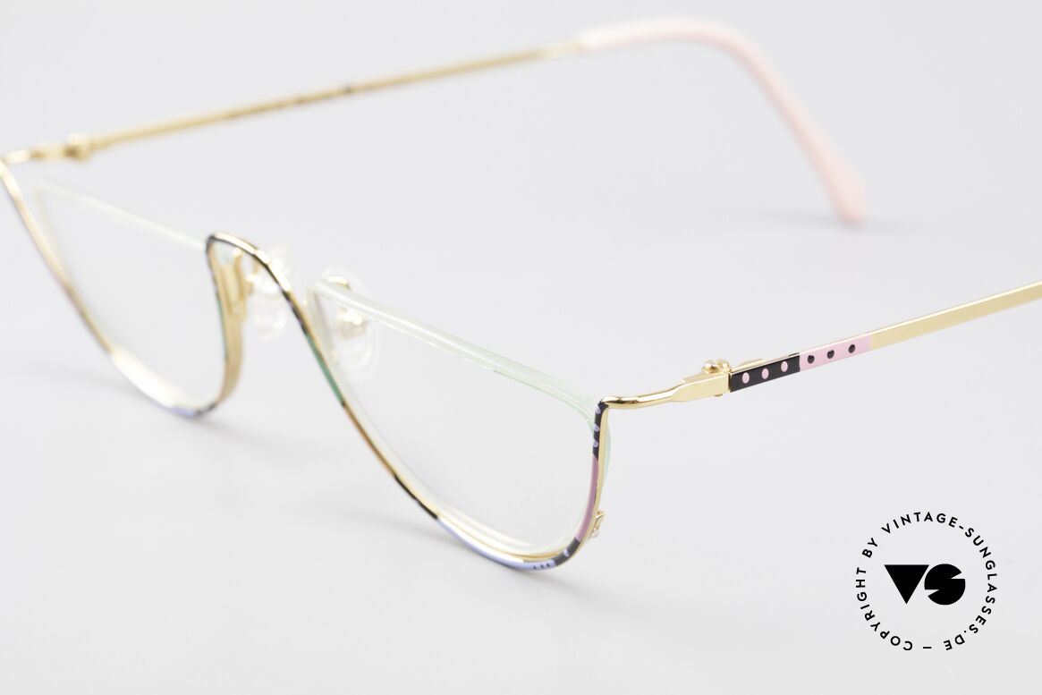 Casanova FC11 Colorful Reading Eyeglasses, 24kt gold-plated frame & charming patterned / colored, Made for Women