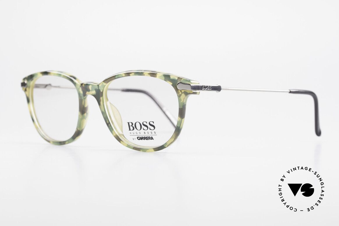 BOSS 5115 Camouflage Vintage Eyeglasses, frame front looks like "camouflage" green patterned, Made for Men
