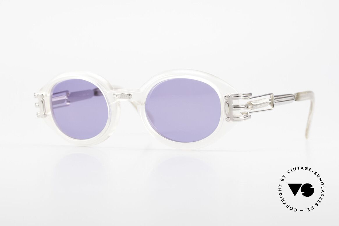 Jean Paul Gaultier 56-5203 Steampunk Designer Shades, rare vintage Jean Paul Gaultier sunglasses from 1995, Made for Men and Women