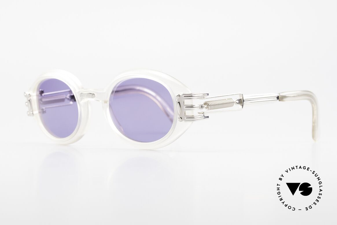 Jean Paul Gaultier 56-5203 Steampunk Designer Shades, monolithic (built to last) & with 100% UV protection, Made for Men and Women