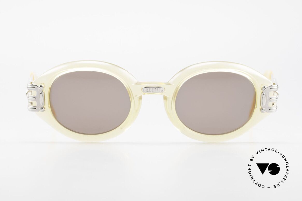 Jean Paul Gaultier 56-5203 90's Steampunk Shades Oval, rare vintage Jean Paul Gaultier sunglasses from 1995, Made for Men and Women