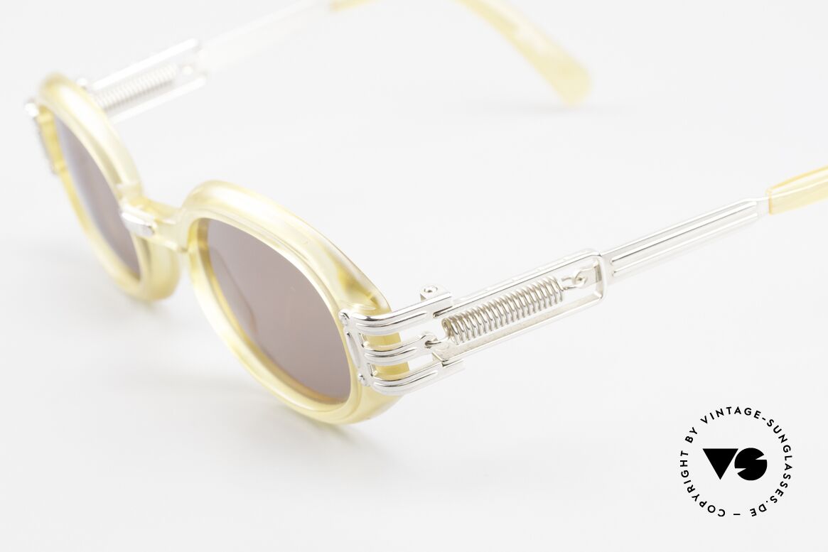 Jean Paul Gaultier 56-5203 90's Steampunk Shades Oval, new old stock (like all our vintage JP Gaultier shades), Made for Men and Women