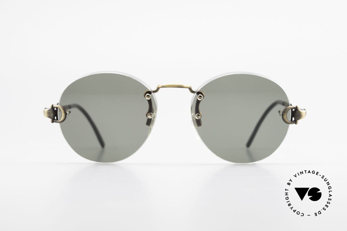 Gucci 2223 Rimless Round Sunglasses, rare vintage RIMLESS 1980's sunglasses by GUCCI, Made for Men and Women