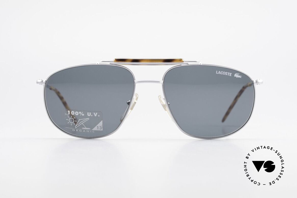 Lacoste 149 Titanium Sports Sunglasses, high-end vintage Lacoste 1990's XL sunglasses, Made for Men