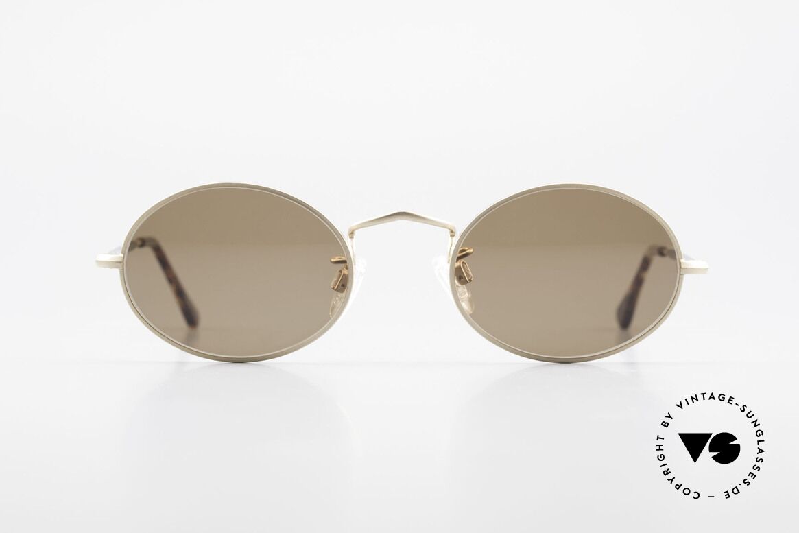 Giorgio Armani 128 Oval Sunglasses 90's Vintage, oval GIORGIO Armani VINTAGE designer sunglasses, Made for Men and Women