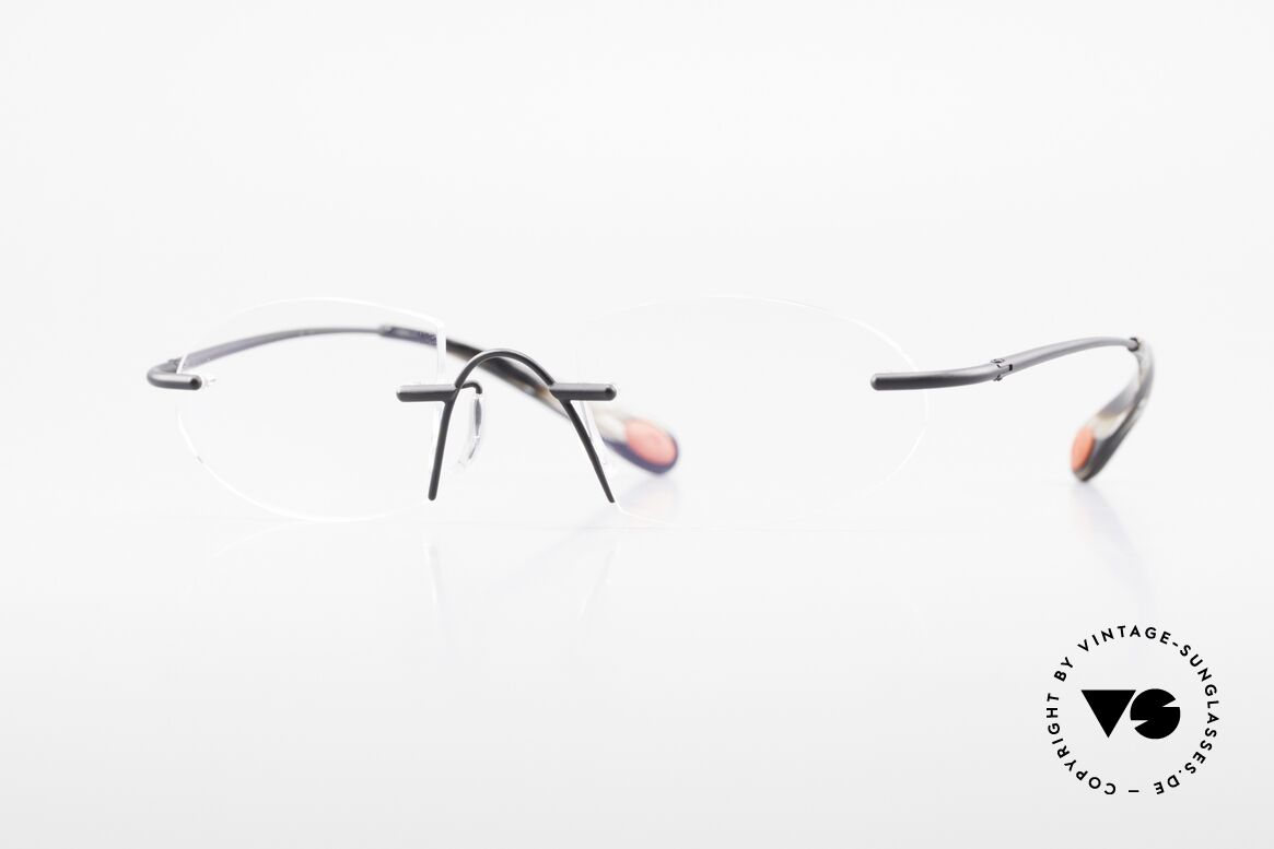 Bugatti 357 Odotype Rimless Designer Frame Men, original BUGATTI high-tech eyeglass-frame, Made for Men