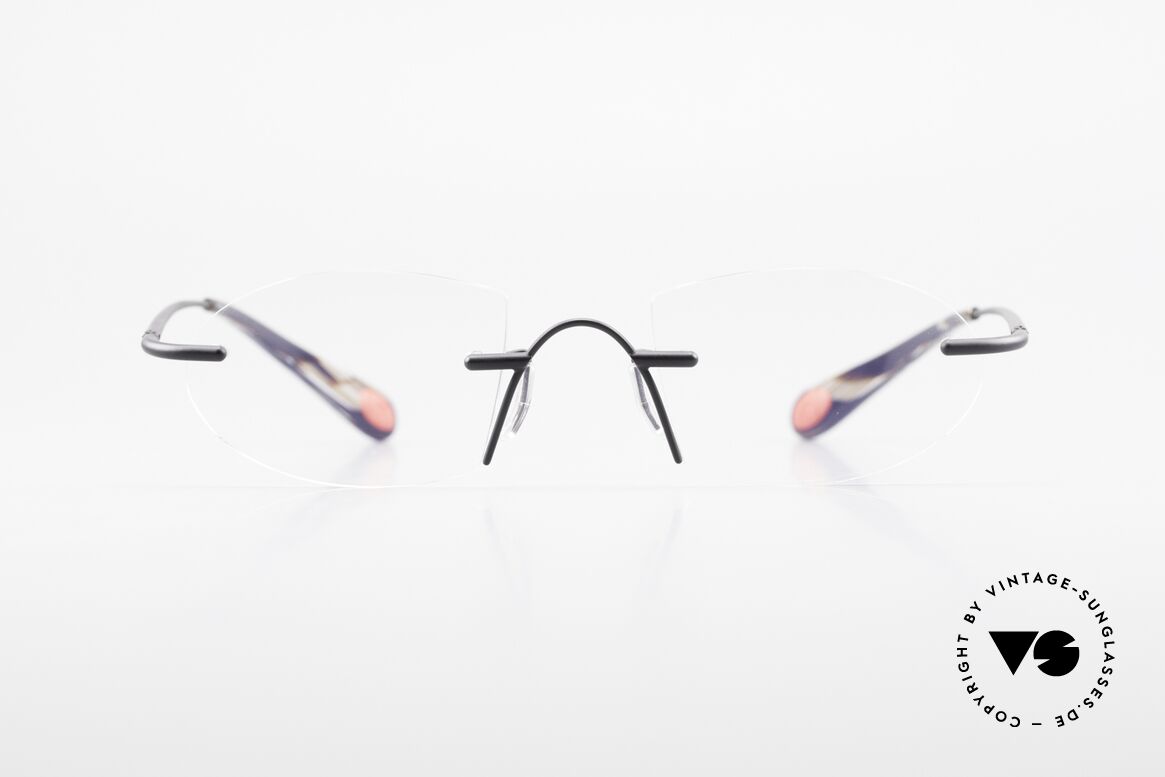 Bugatti 357 Odotype Rimless Designer Frame Men, distinctive design of the ODOTYPE SERIES, Made for Men