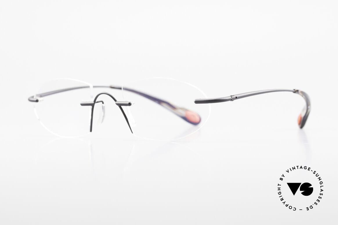 Bugatti 357 Odotype Rimless Designer Frame Men, ergonomic metal frame with spring hinges, Made for Men