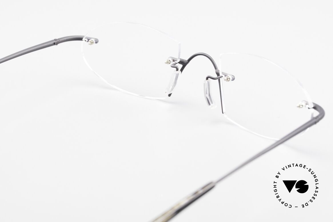 Bugatti 357 Odotype Rimless Designer Frame Men, progressive lenses, lens size can be changed, Made for Men
