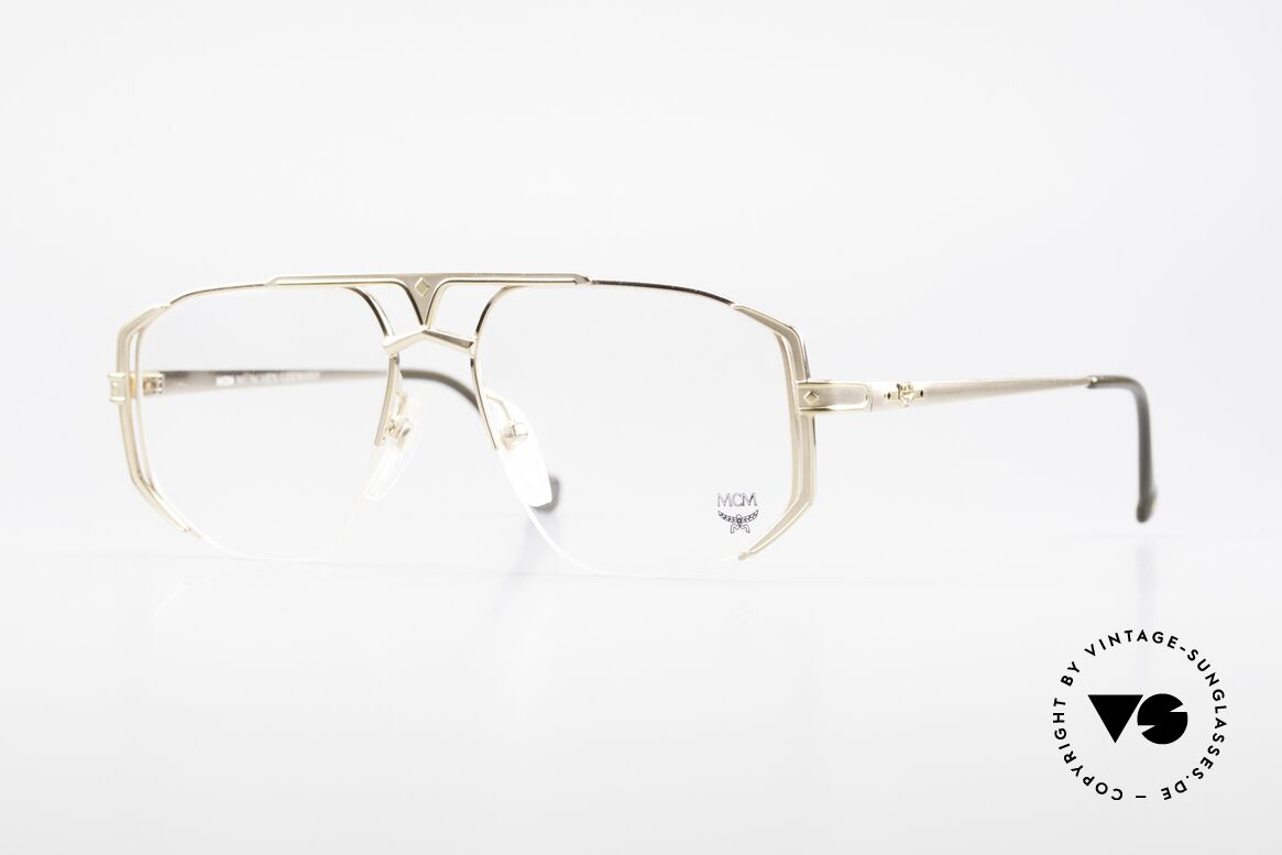 MCM München 5 Titanium Eyeglasses Large, LARGE designer glasses by MCM from the early 1990's, Made for Men