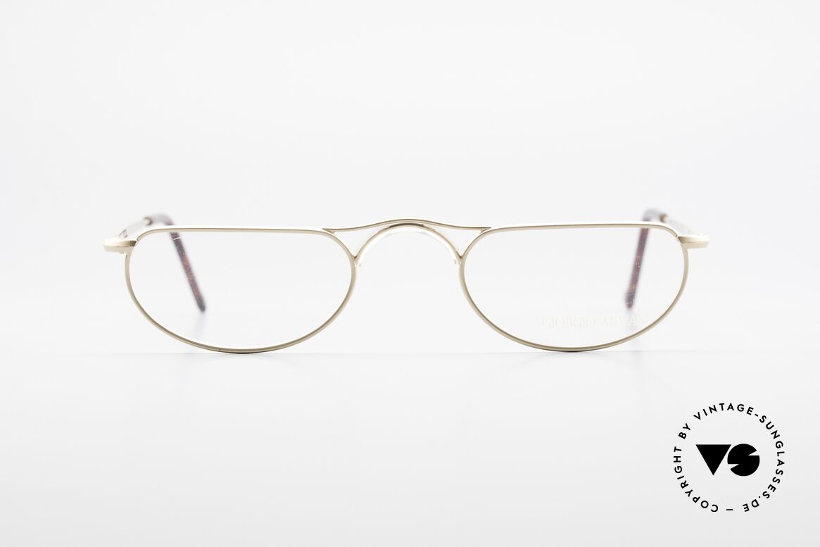 Giorgio Armani 133 Rare Old 80's Reading Glasses, lightweight halfframe (ergonomically correct), Made for Men and Women