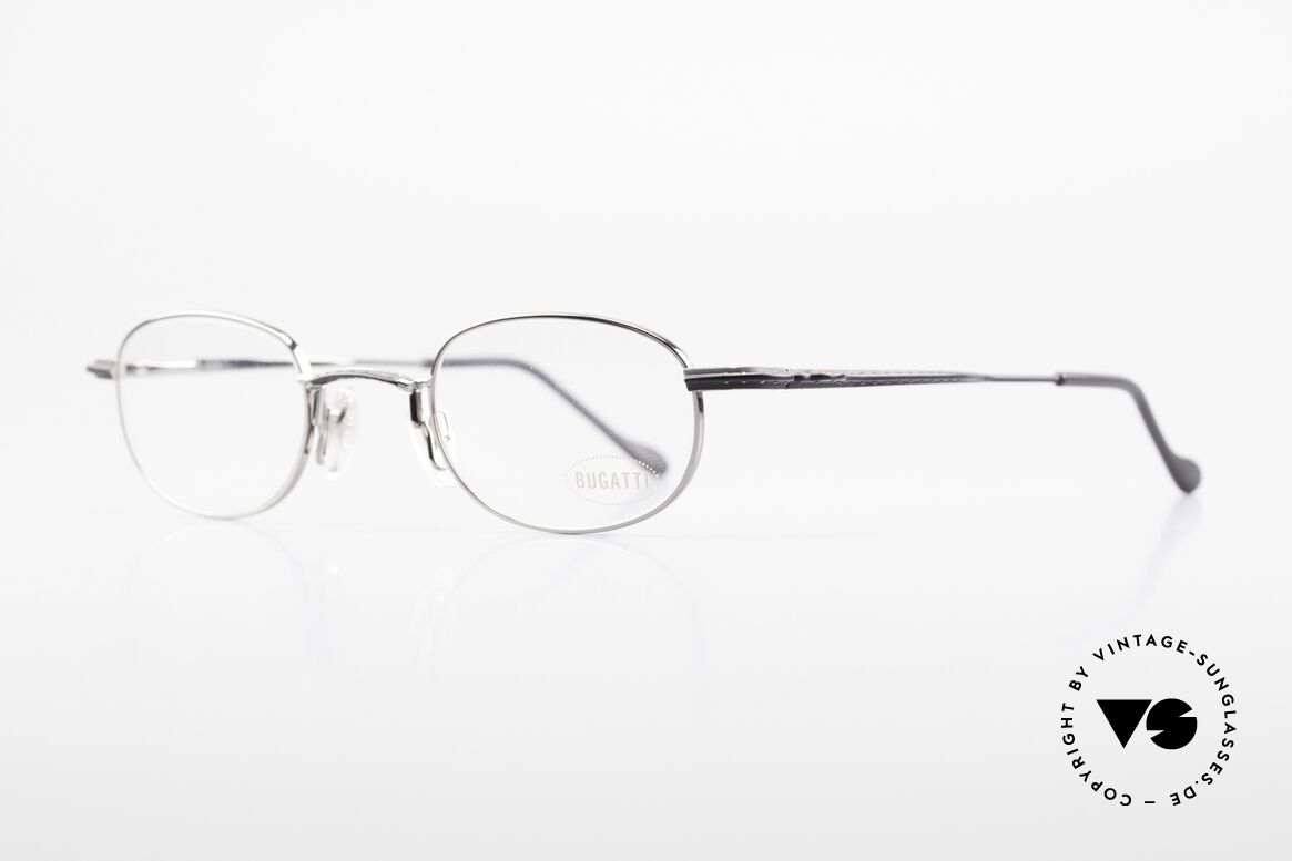 Bugatti 23562 Rare 90's Luxury Eyeglasses, flexible spring hinges & lightweight Titanium parts, Made for Men