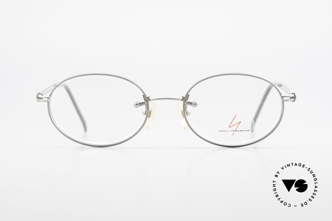 Yohji Yamamoto 51-5107 Titanium Designer Frame Oval, 1990's vintage eyeglass-frame by Yohji Yamamoto, Made for Men and Women