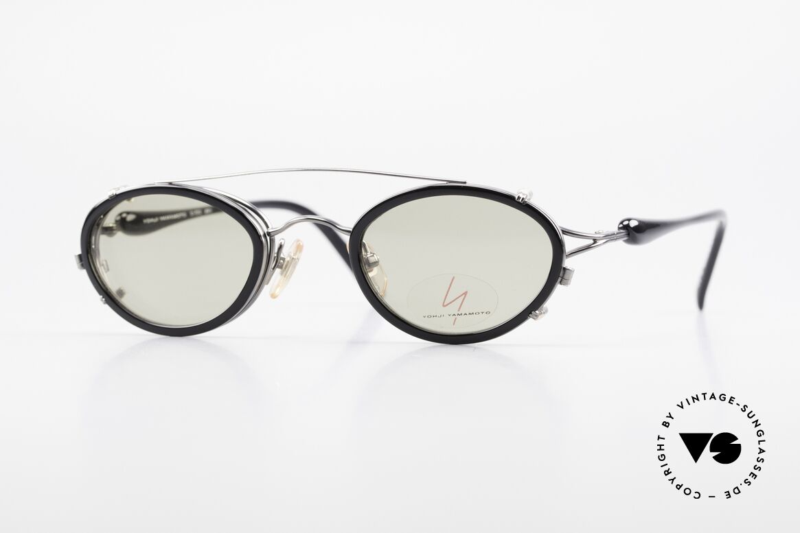 Yohji Yamamoto 51-7210 No Retro Shades Clip-On 90's, vintage 1990's sunglasses by Yohji Yamamoto, Japan, Made for Men and Women