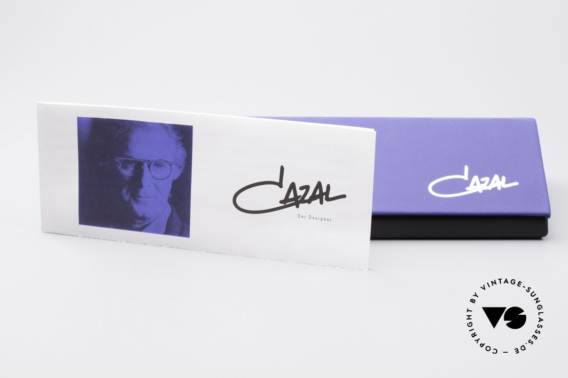 Cazal 648 Old Cari Zalloni Sunglasses, M size 48-19 with blue sun lenses; 100% UV protection, Made for Men and Women