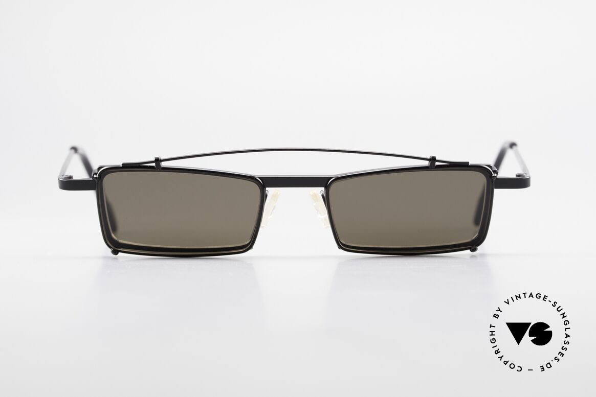 Theo Belgium XM Square Designer Frame Clip On, founded in 1989 as 'opposite pole' to the 'mainstream', Made for Men