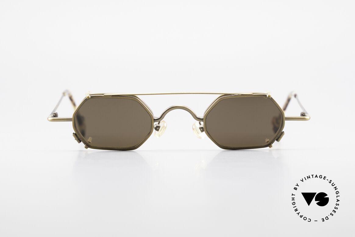 L.A. Eyeworks DICE 455 Vintage Frame With Sun Clip, L.A. Eyeworks: limited-lot productions from Los Angeles, Made for Men and Women