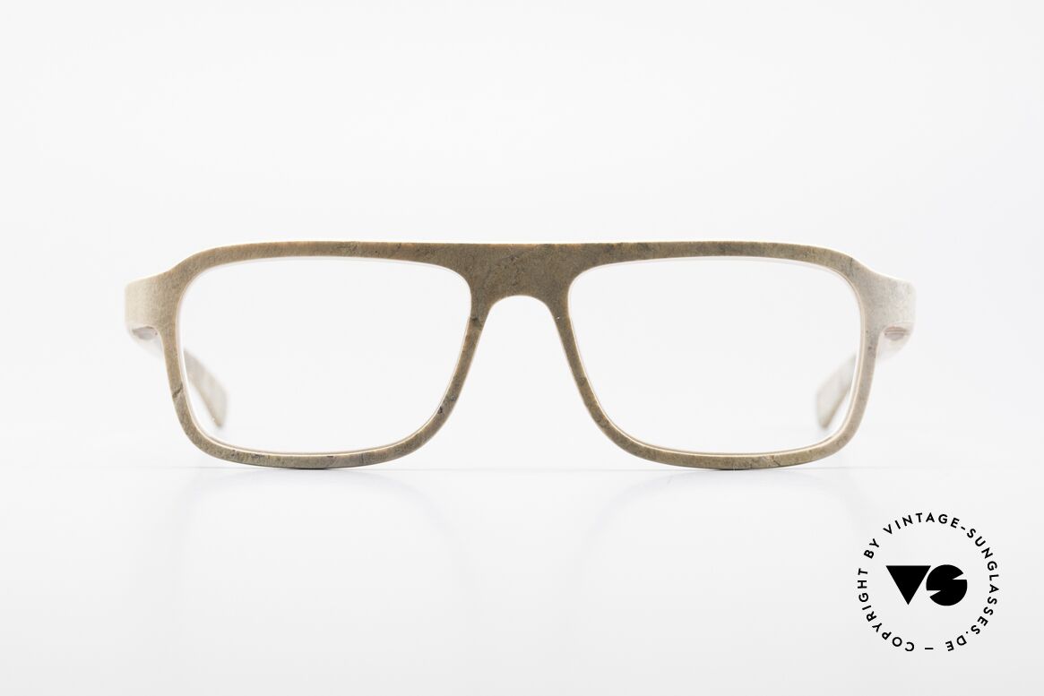 Rolf Spectacles Dino 41 Stone Eyewear & Wood Frame, Rolf Spectacles eyeglasses, made from PURE WOOD, Made for Men