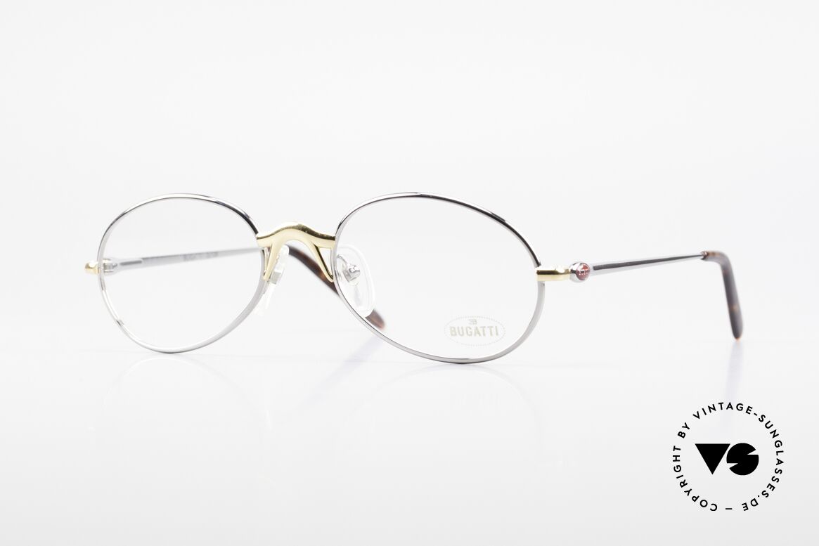 Bugatti 22126 Rare Oval 90's Vintage Glasses, elegant vintage designer eyeglass-frame by BUGATTI, Made for Men and Women