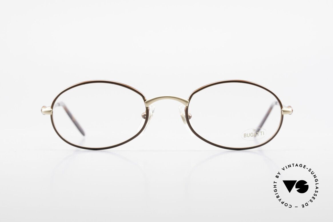 Bugatti 22369 Rare Oval 90's Vintage Frame, elegant vintage designer eyeglass-frame by BUGATTI, Made for Men and Women
