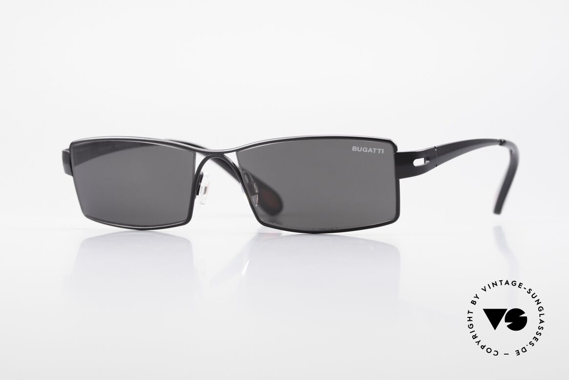Bugatti 499 Rare Designer Sunglasses XL, striking HIGH-TECH sunglasses by BUGATTI, Made for Men