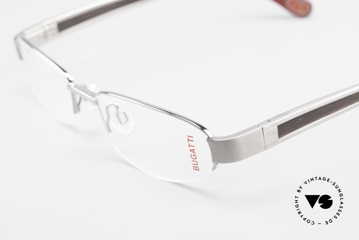 Bugatti 520 Ebony Wood Glasses Ruthenium, this model is definitely at the top of the eyewear sector, Made for Men