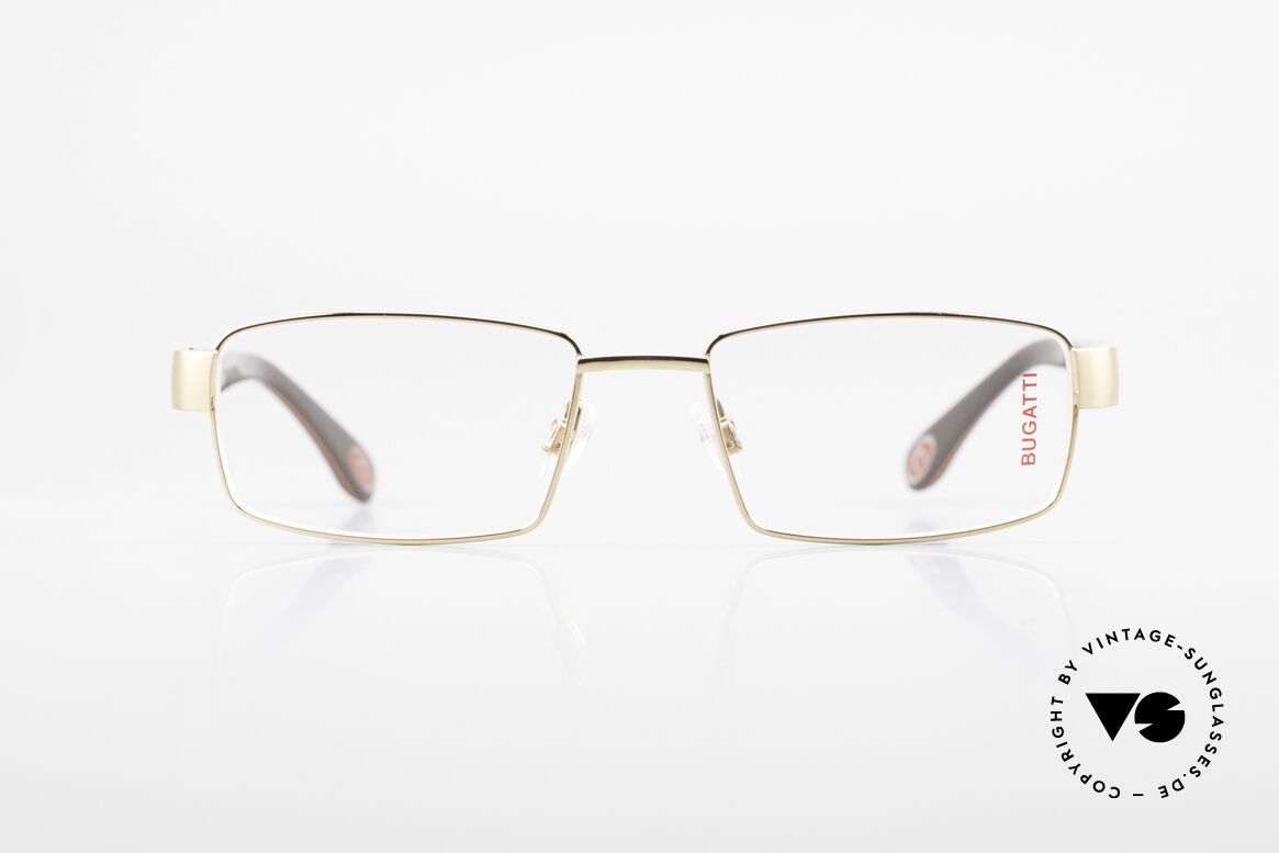 Bugatti 528 Gold-Plated Titanium Frame, BUGATTI luxury eyeglasses of incredible top-quality, Made for Men