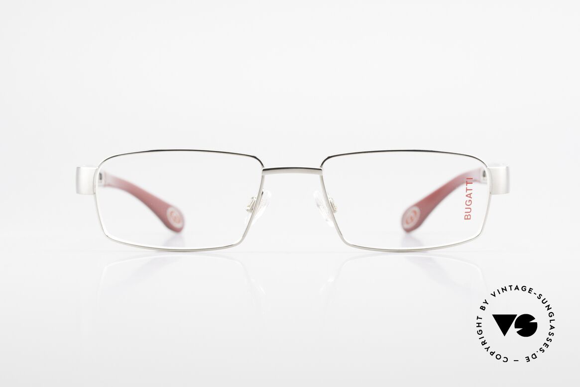 Bugatti 522 Palladium Ebony Titan Frame, BUGATTI luxury eyeglasses of incredible top-quality, Made for Men