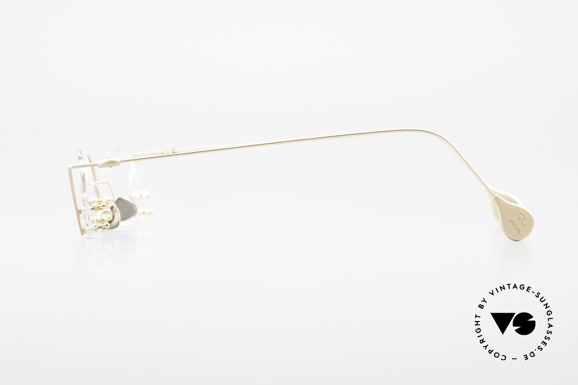 Paul Chiol 03 Unique Rimless Eyeglasses, model 03 in gold, lens width 40mm, bridge 19mm, Made for Men and Women