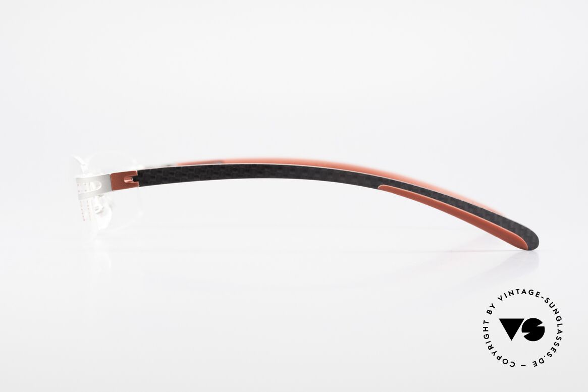 Bugatti 464 Rimless Luxury Frame Palladium, top-notch Carbon elements/parts & Palladium finish, Made for Men