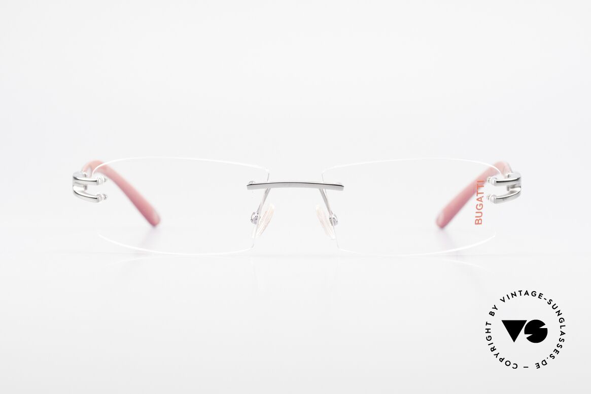 Bugatti 464 Rimless Eyeglasses Ruthenium, sporty frame and lens design ... striking masculine, Made for Men
