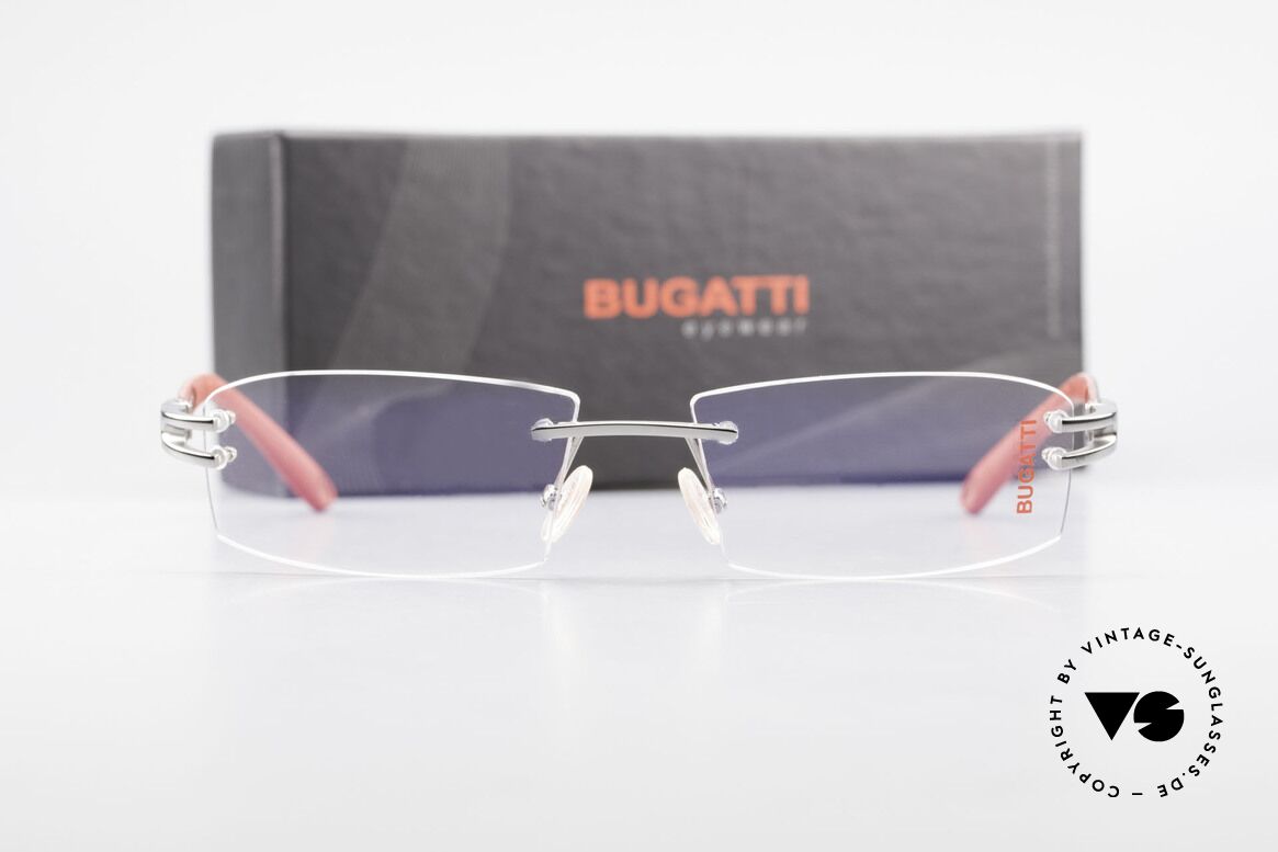 Bugatti 464 Rimless Eyeglasses Ruthenium, Size: medium, Made for Men