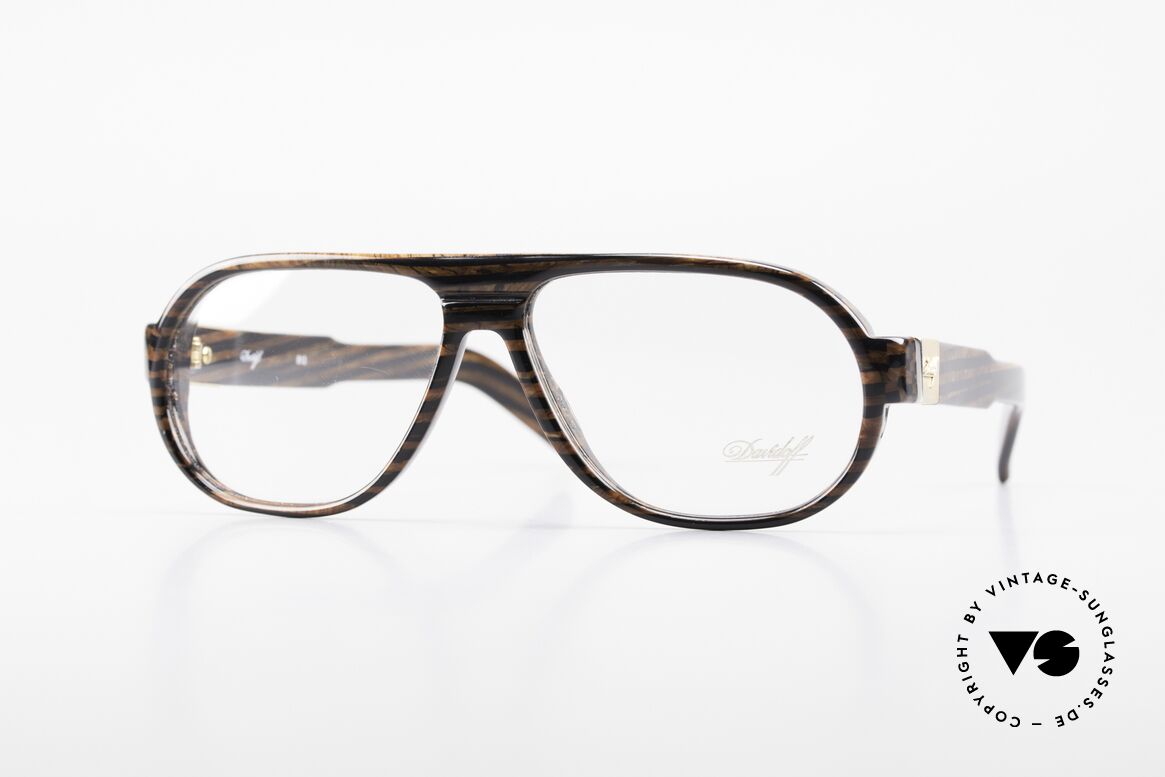 Davidoff 100 90's Men's Vintage Glasses, rare and very elegant eyeglasses-frame by DAVIDOFF, Made for Men