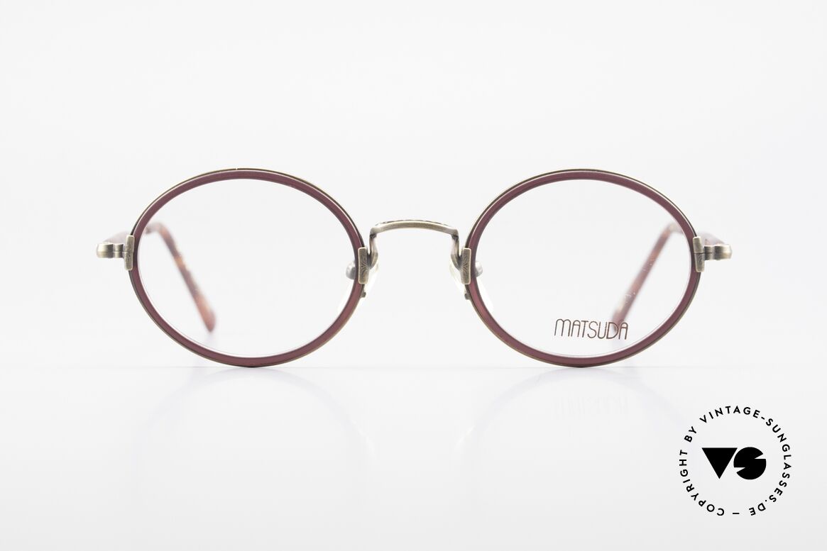 Matsuda 2834 Oval Round 90's Eyeglasses, MATSUDA = a synonym for elaborate craftsmanship, Made for Men and Women