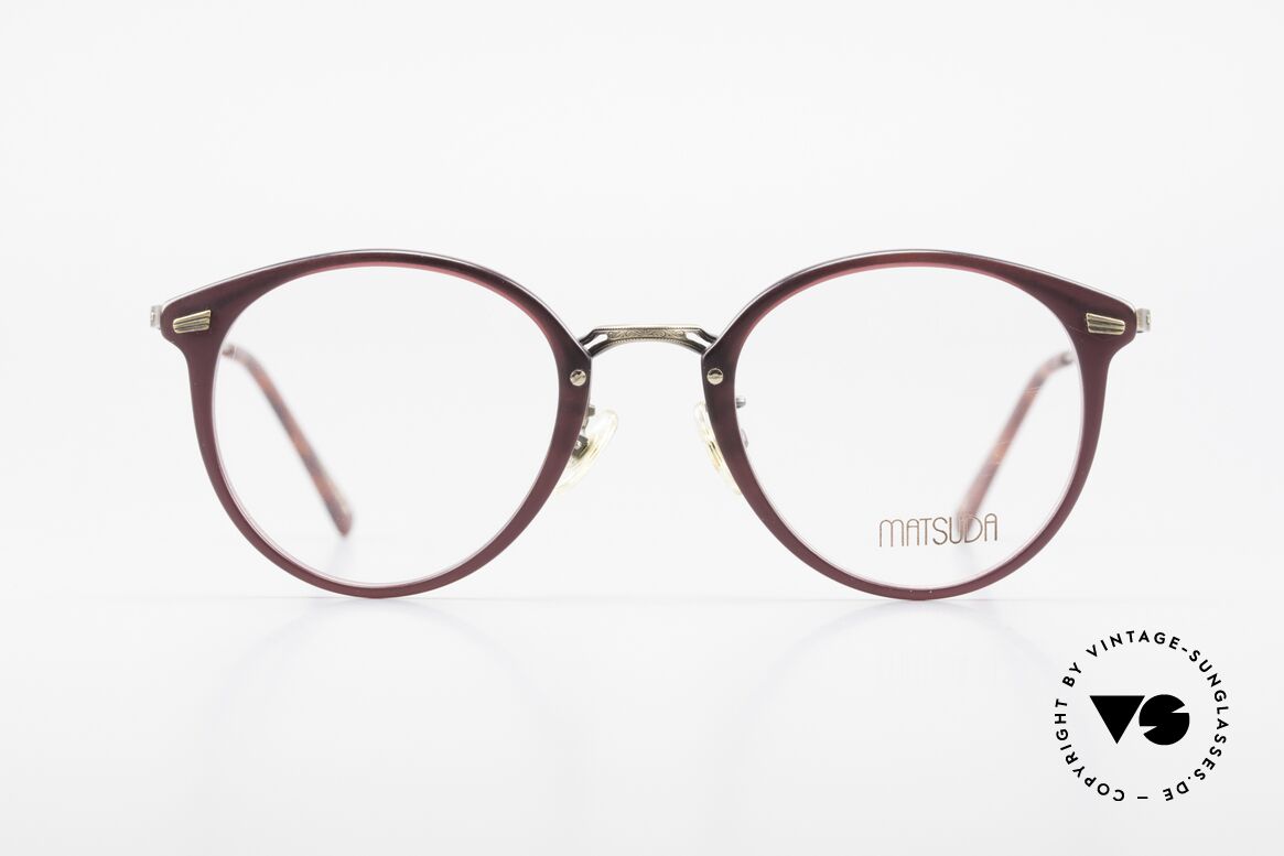 Matsuda 2836 Panto Style 90's Eyeglass-Frame, MATSUDA = a synonym for elaborate craftsmanship, Made for Men and Women