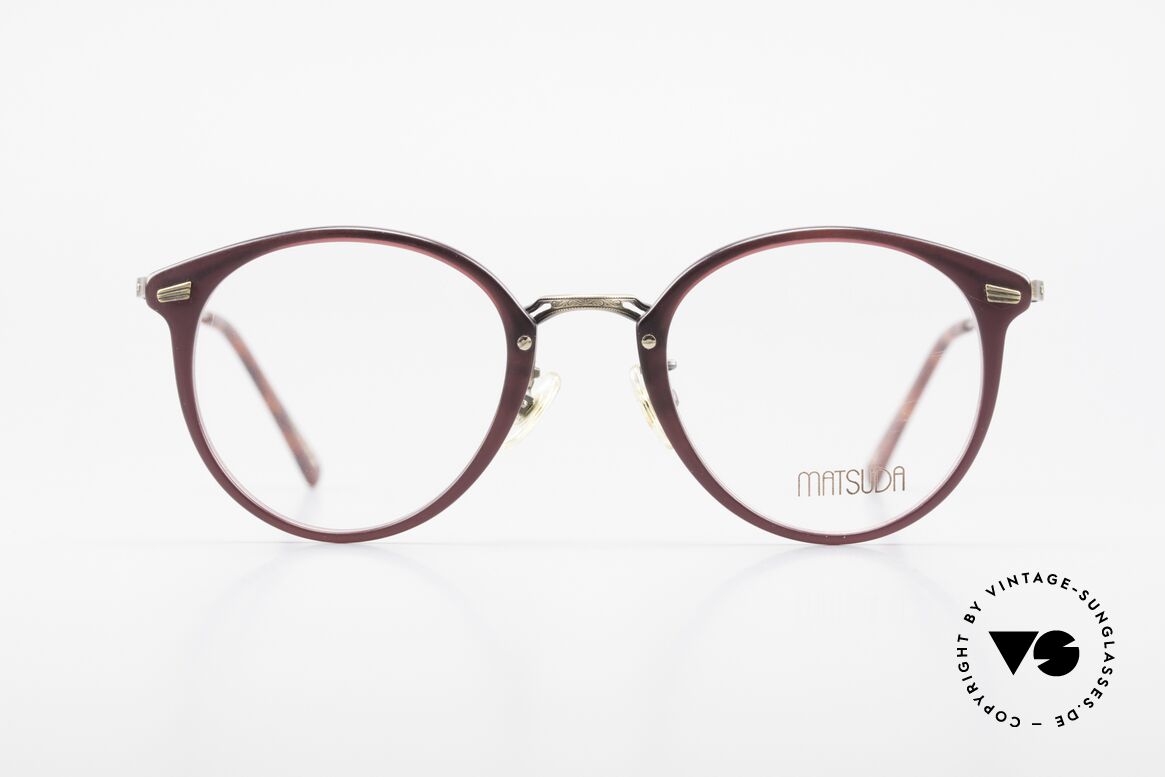 Matsuda 2836 Panto Style 90's Eyeglass-Frame, 90's vintage designer eyeglasses by Matsuda, Japan, Made for Men and Women