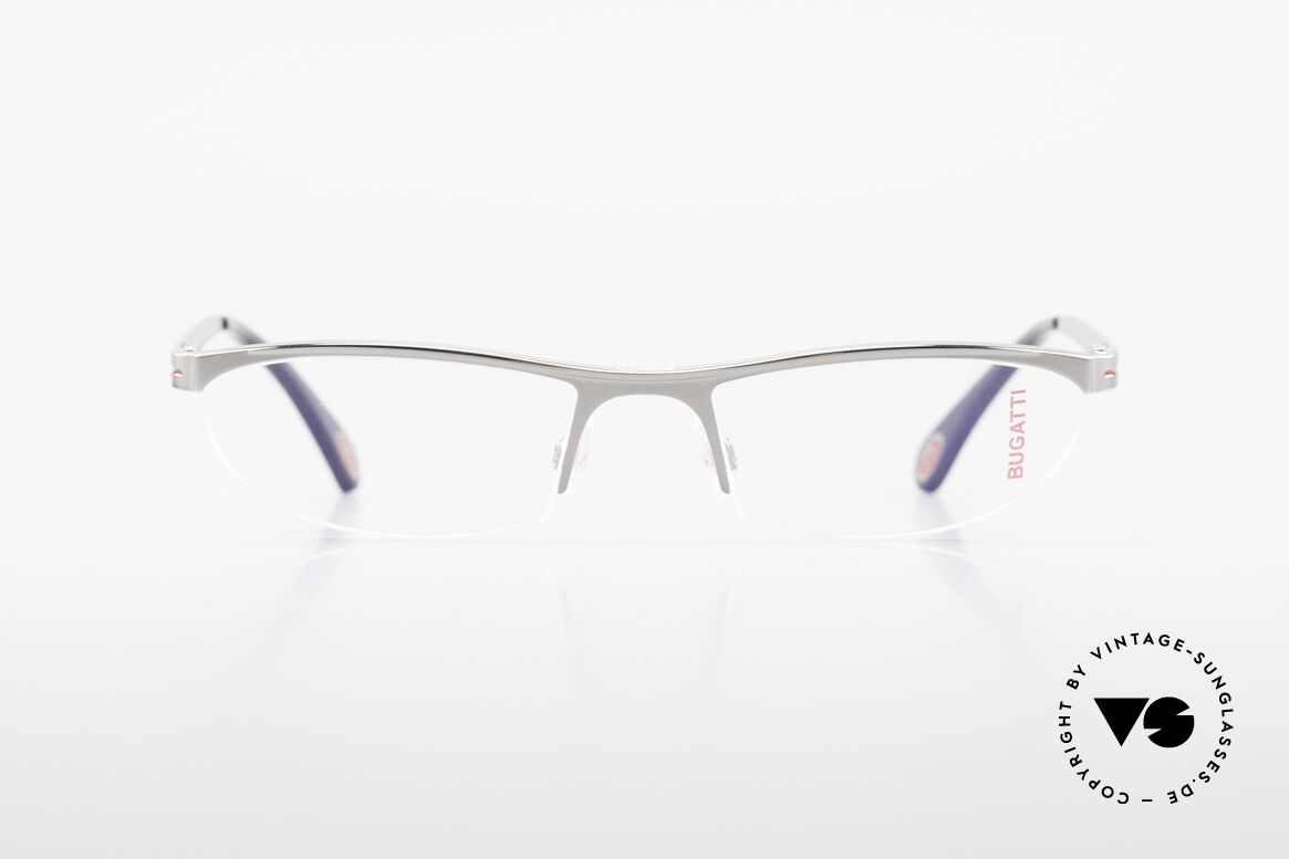 Bugatti 497 Ruthenium Vintage Eyeglasses, Bugatti glasses, model 497, 24, L, size 55/19, Made for Men