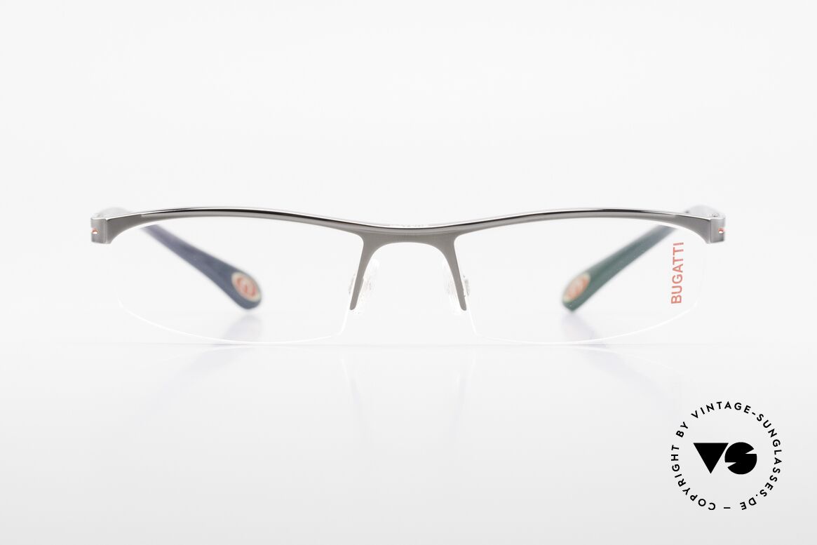 Bugatti 495 Ruthenium Eyeglasses Luxury, Bugatti glasses, model 495, 24, L, size 55/19, Made for Men