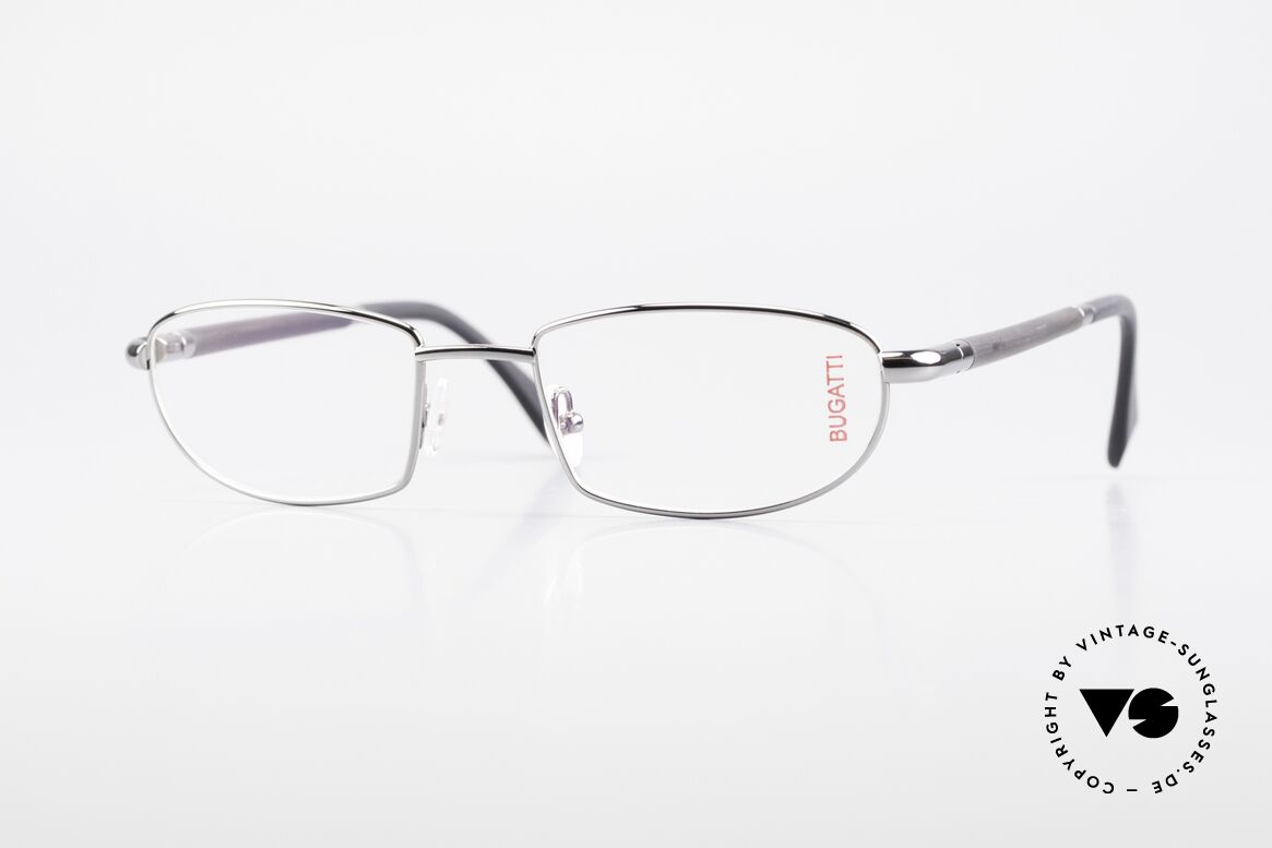 Bugatti 537 Genuine Horn Frame Ruthenium, luxury eyeglasses by BUGATTI, TOP-NOTCH quality, Made for Men