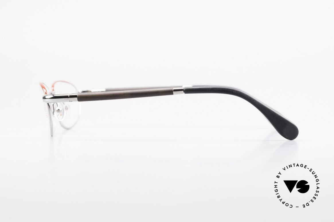 Bugatti 537 Genuine Horn Frame Palladium, flexible spring hinges for a 1st class wearing comfort, Made for Men