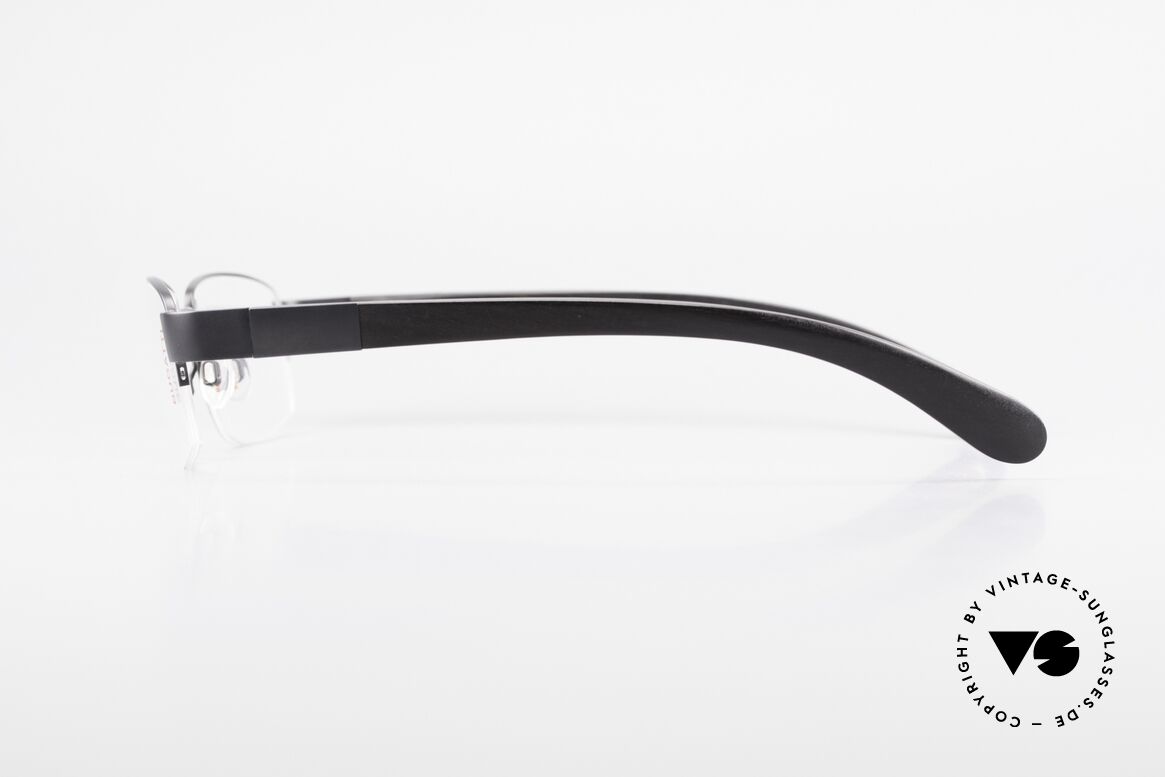 Bugatti 529 Ebony Titanium Eyeglasses XL, LIMITED EDITION: 90's small batch series by Bugatti, Made for Men
