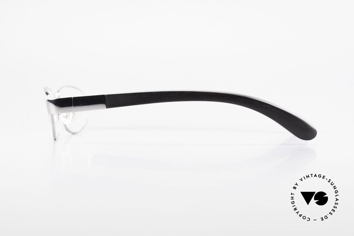 Bugatti 530 Ebony Titan Ruthenium Frame, flexible spring hinges for a 1st class wearing comfort, Made for Men