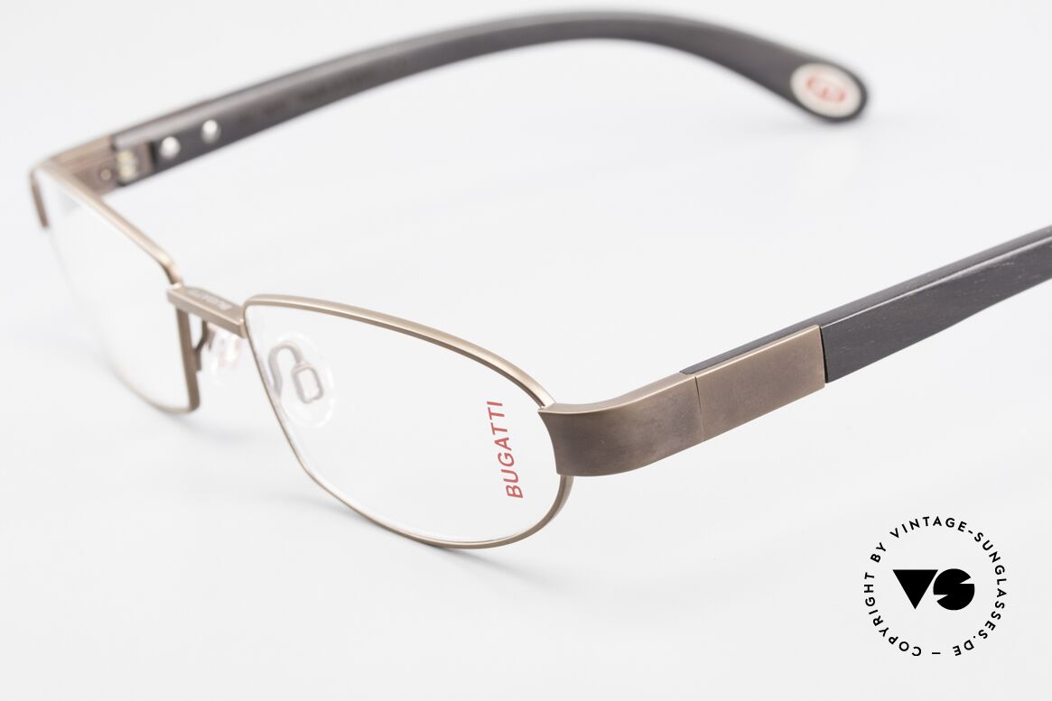 Bugatti 530 Ebony Wood Titanium Frame, LIMITED EDITION: 90's small batch series by Bugatti, Made for Men