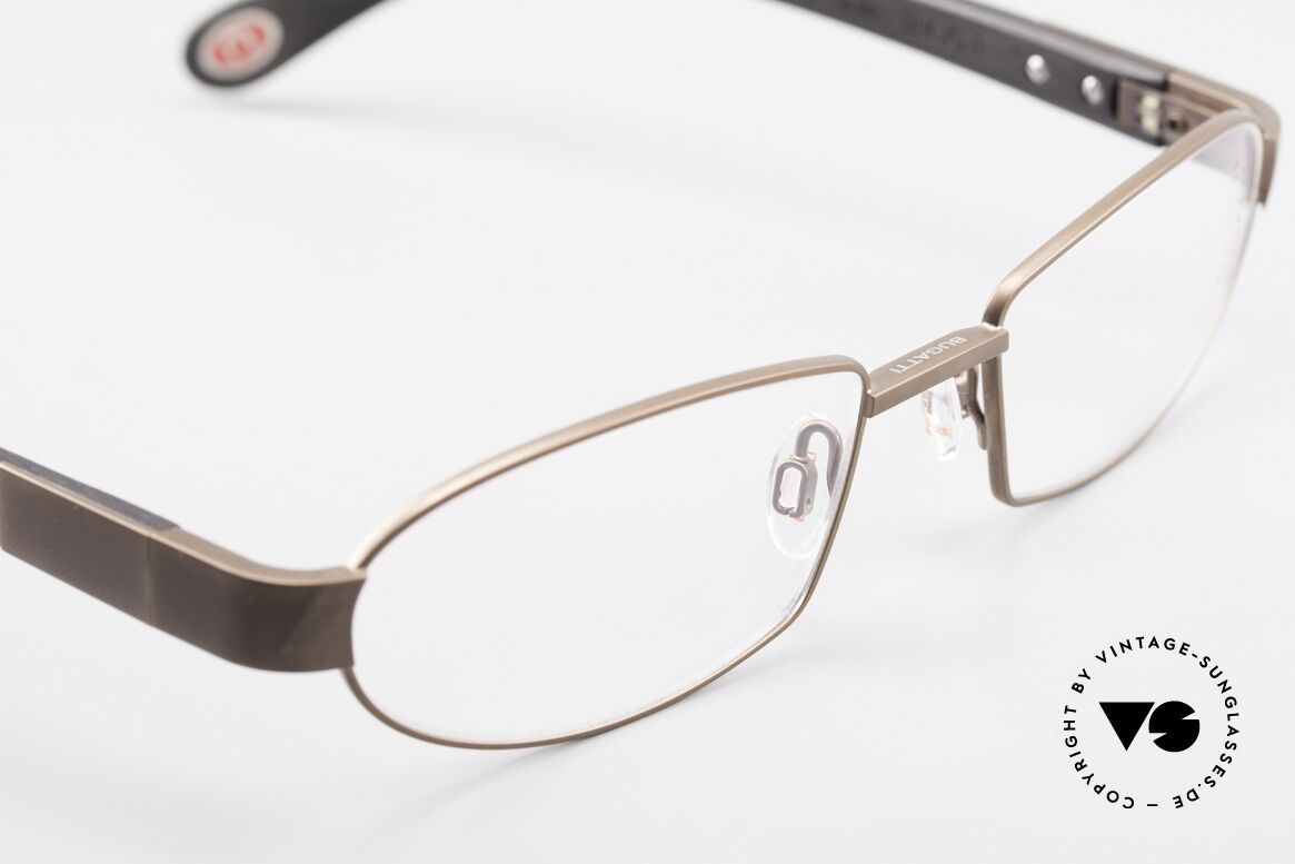 Bugatti 530 Ebony Wood Titanium Frame, Size: medium, Made for Men