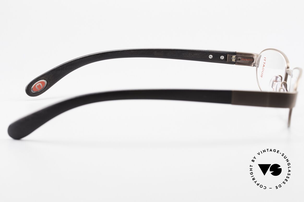 Bugatti 530 Ebony Wood Titanium Frame, Size: medium, Made for Men
