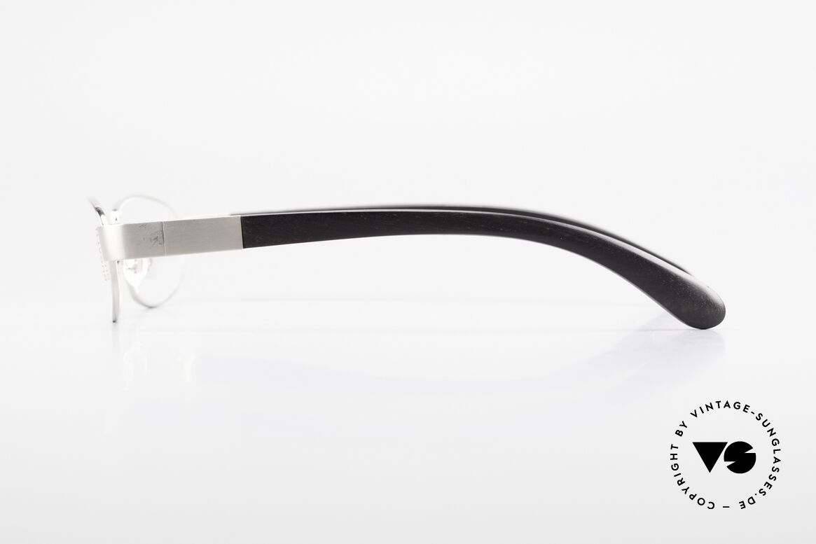 Bugatti 530 Ebony Titan Palladium Frame, flexible spring hinges for a 1st class wearing comfort, Made for Men