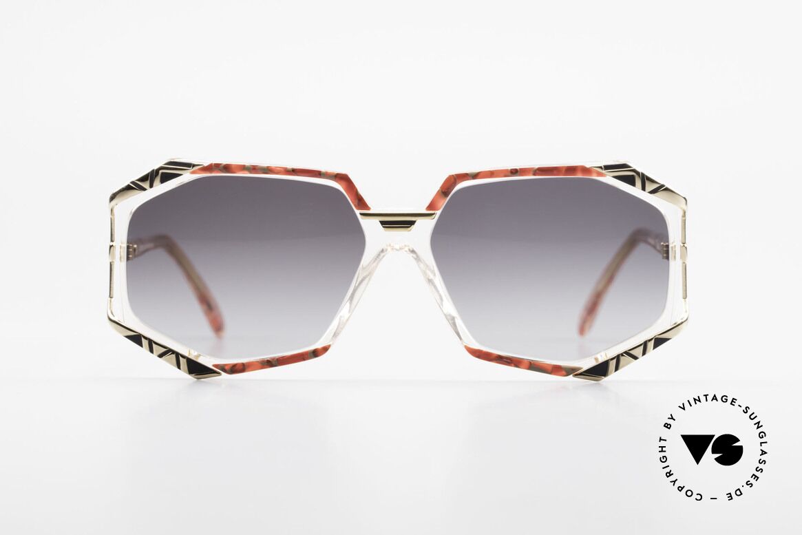 Cazal 355 Spectacular Cazal Sunglasses, distinctive combination of colors, shape and materials, Made for Women