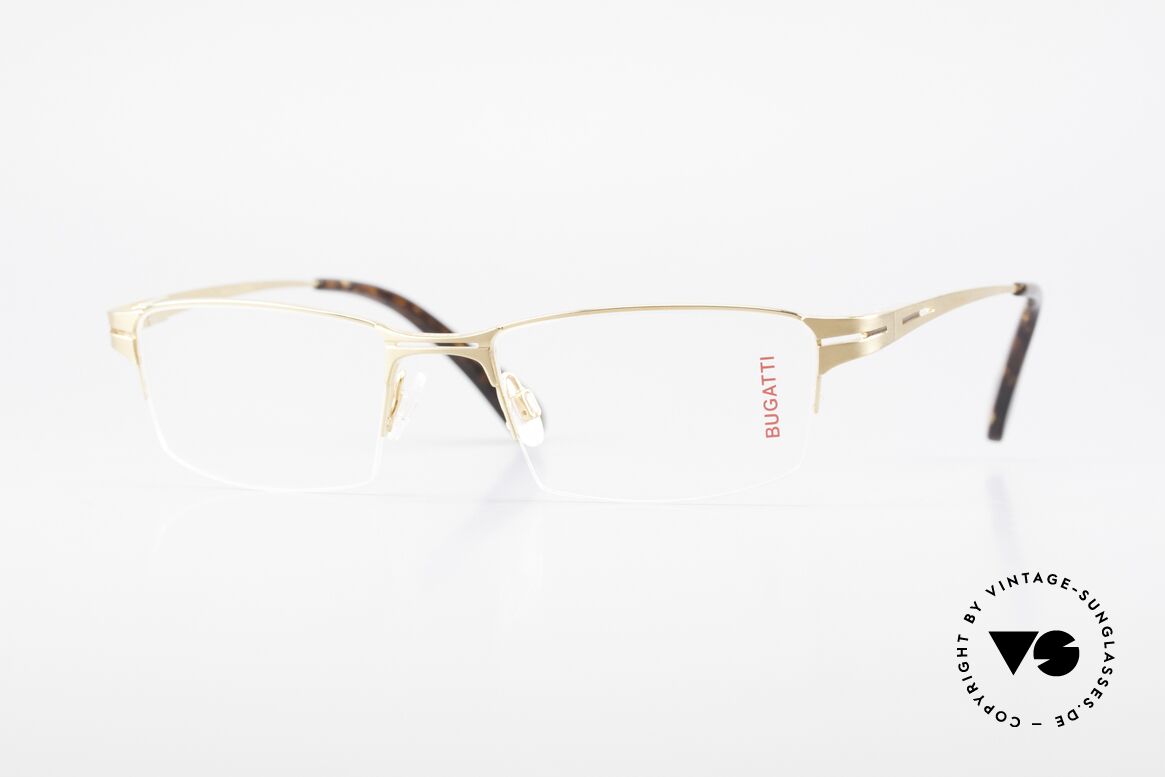 Bugatti 456 Nylor Titan Frame Gold-Plated, original, vintage NYLOR eyeglass-frame by Bugatti, Made for Men