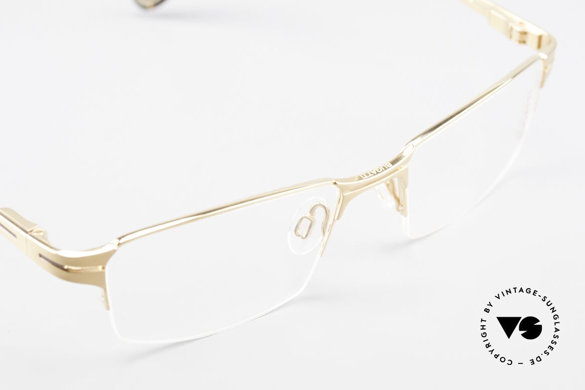 Bugatti 456 Nylor Titan Frame Gold-Plated, unworn (like all our rare vintage Bugatti eyeglasses), Made for Men