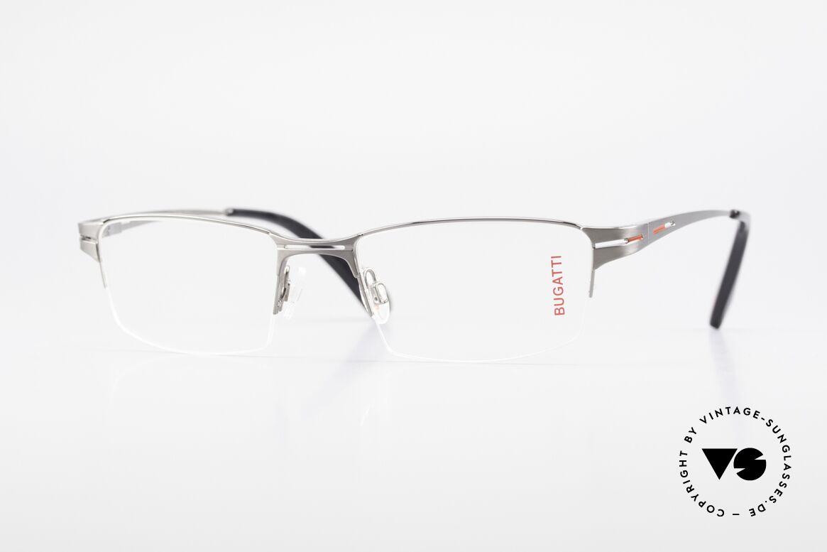 Bugatti 456 Nylor Titan Frame Ruthenium, original, vintage NYLOR eyeglass-frame by Bugatti, Made for Men